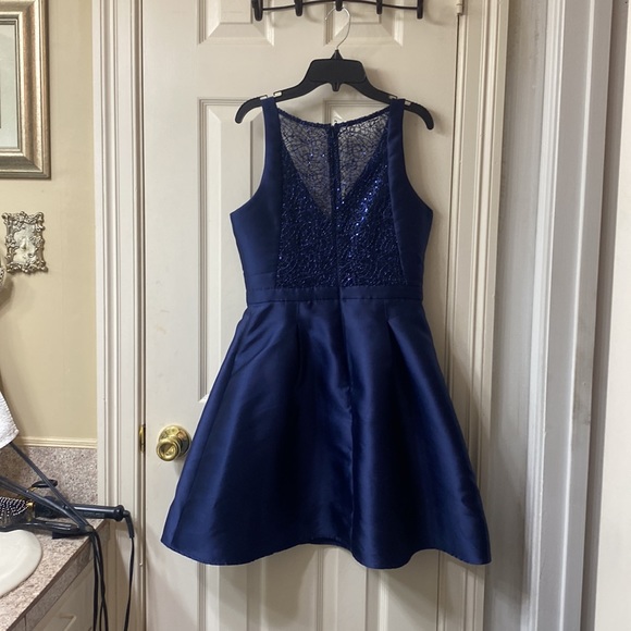 Navy Homecoming Dress - Picture 2 of 2